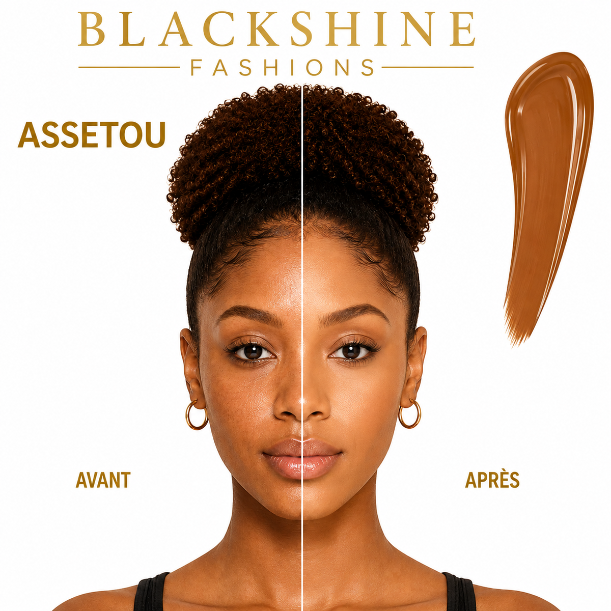 Blackshine Fond de Teint Waterproof – Longue Tenue, Teint Parfait