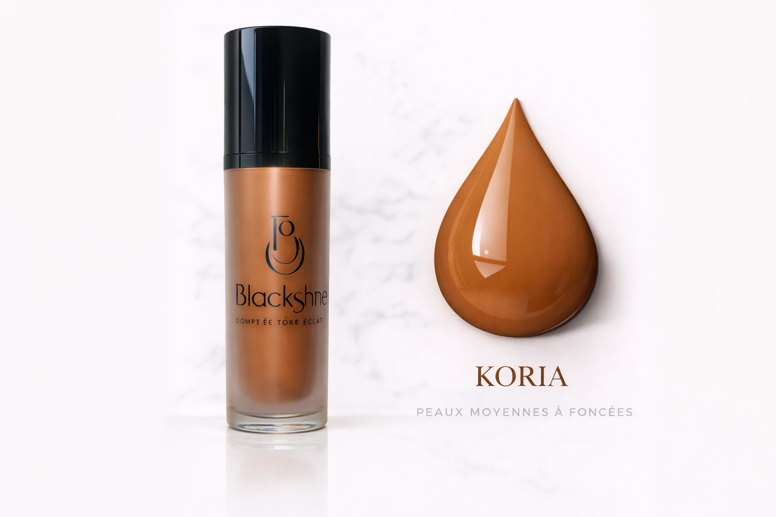 Fond de Teint Waterproof Blackshine – Teint Parfait Toute la Journée