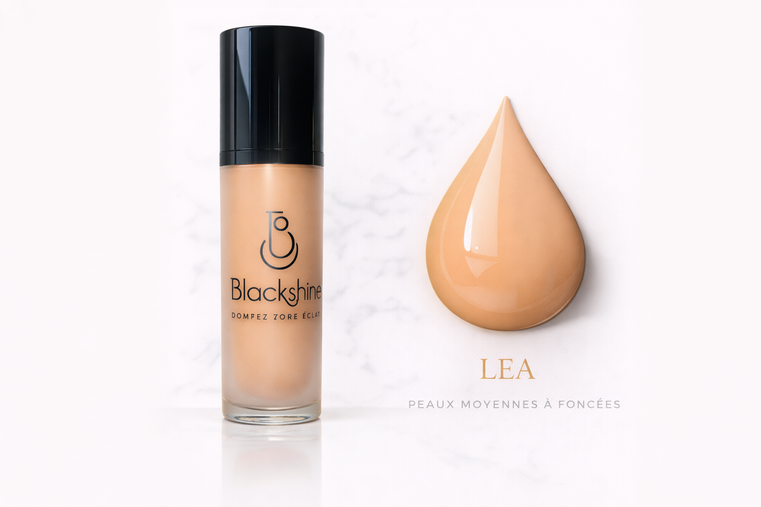 fond de teint waterproof Blackshine peau naturelle
