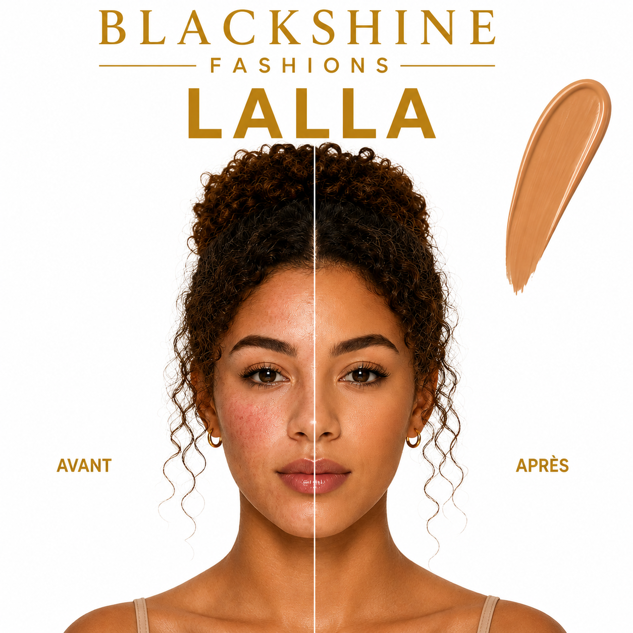 Blackshine Fond de Teint Waterproof – Longue Tenue, Teint Parfait