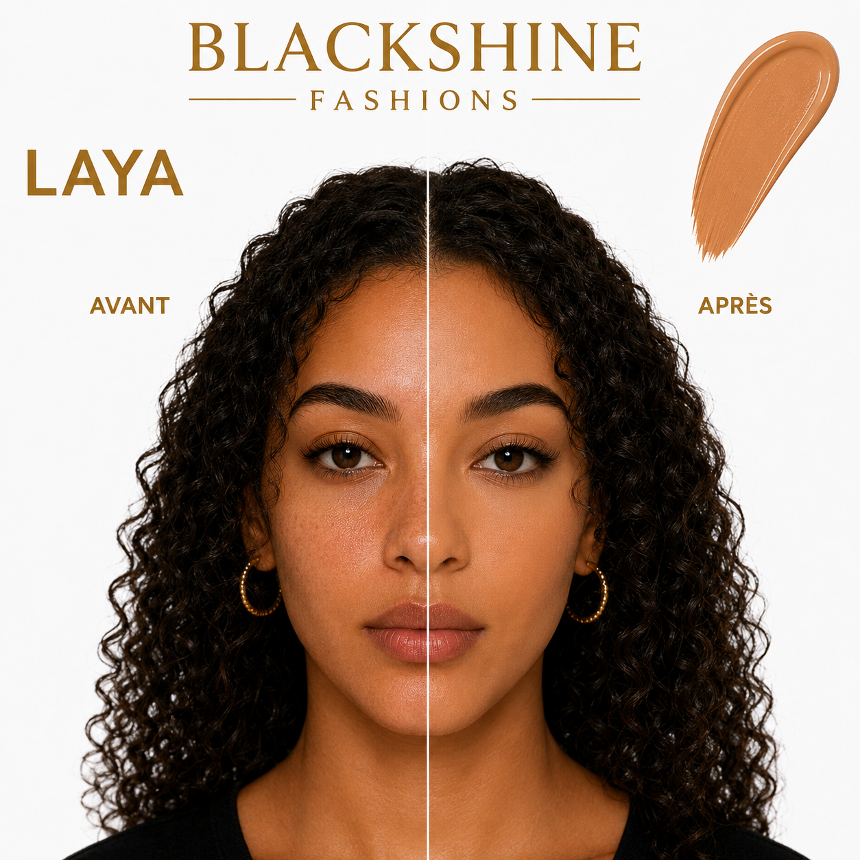 Blackshine Fond de Teint Waterproof – Longue Tenue, Teint Parfait
