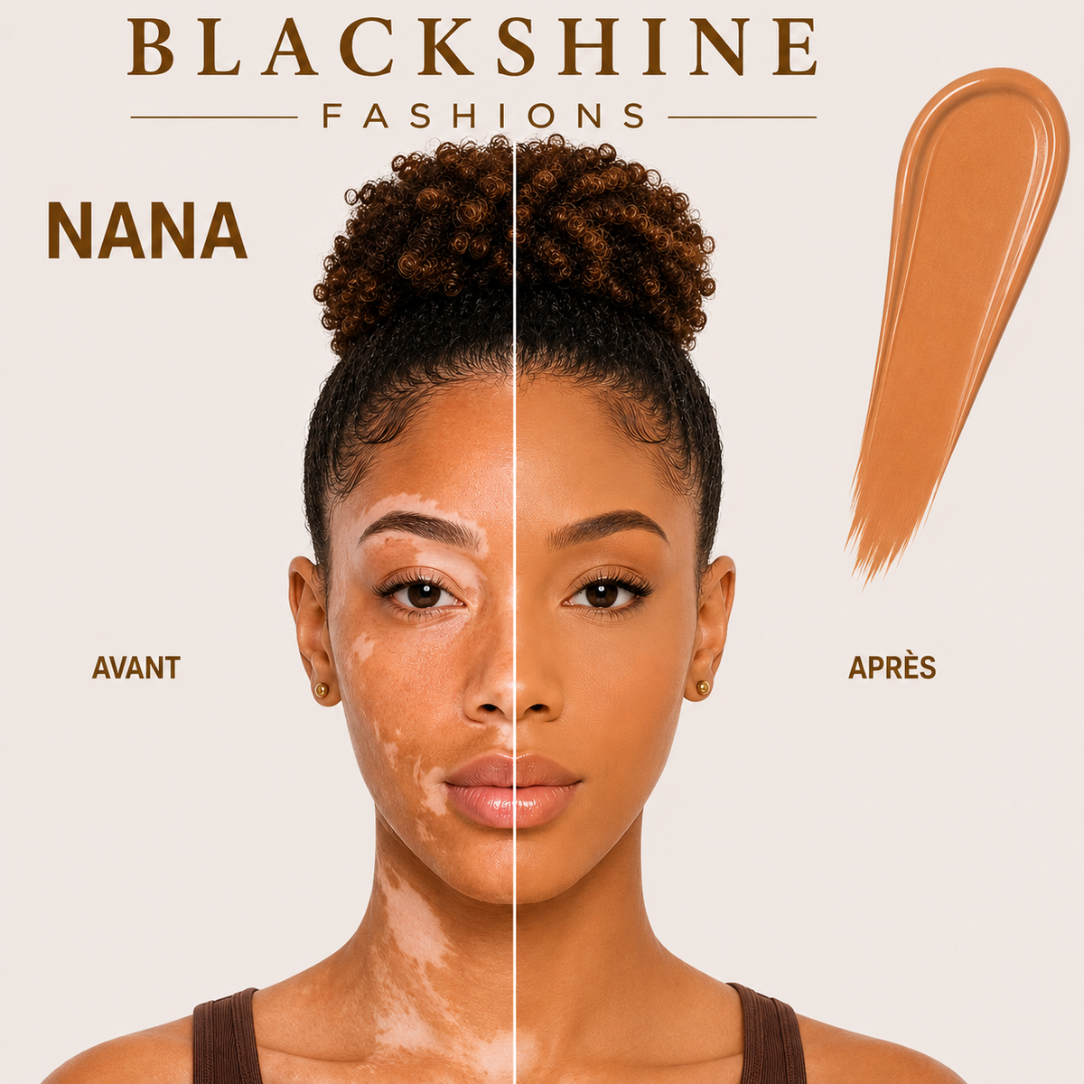 Blackshine Fond de Teint Waterproof – Longue Tenue, Teint Parfait