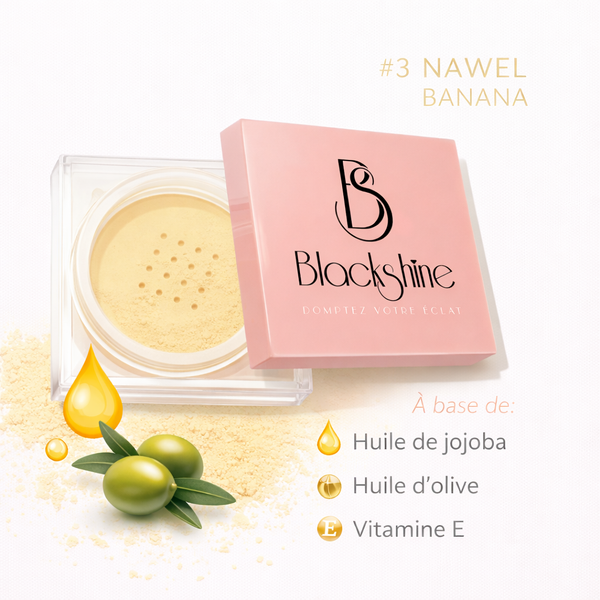 poudre libre Blackshine fixante maquillage
