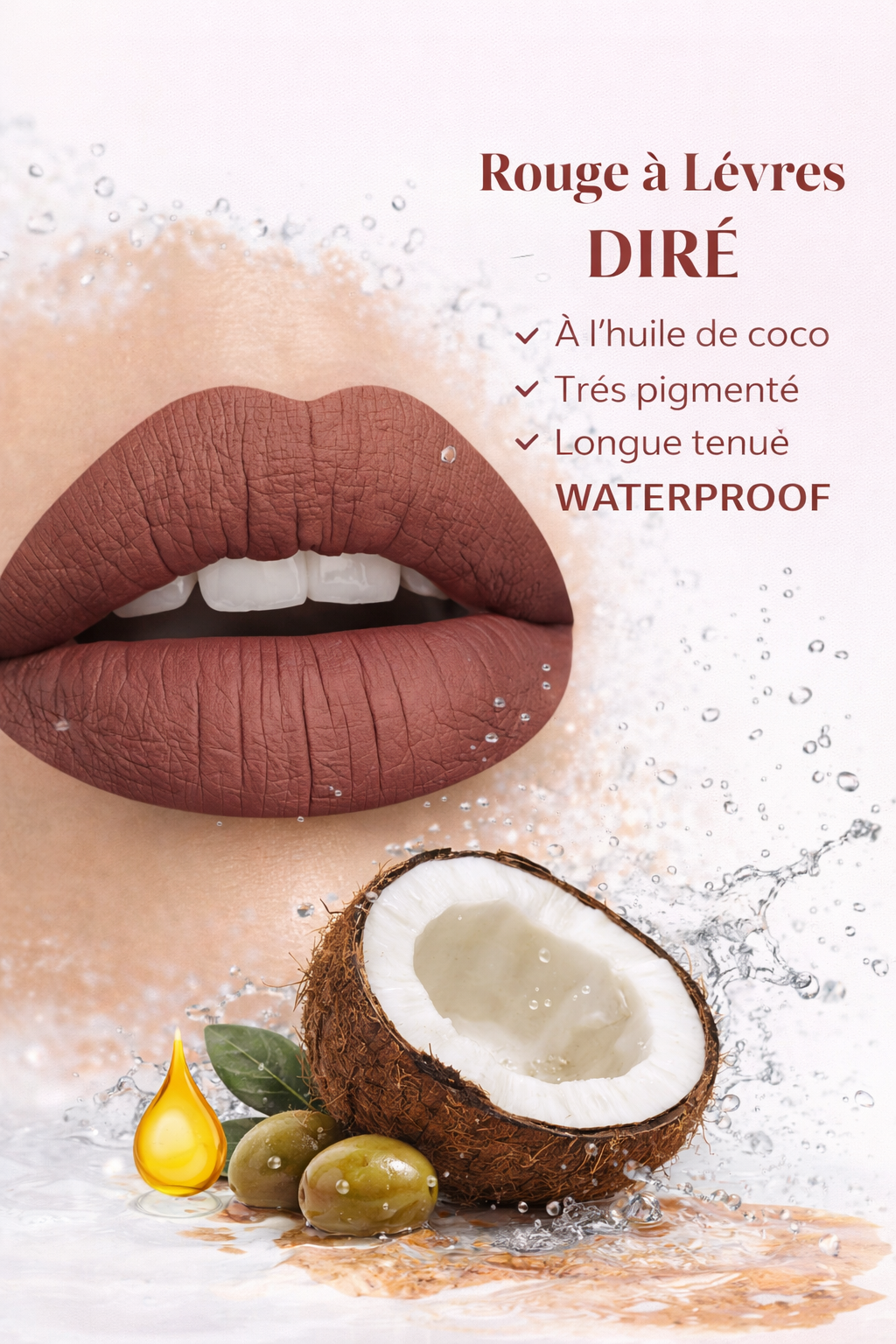 rouge à lèvres waterproof Blackshine longue tenue