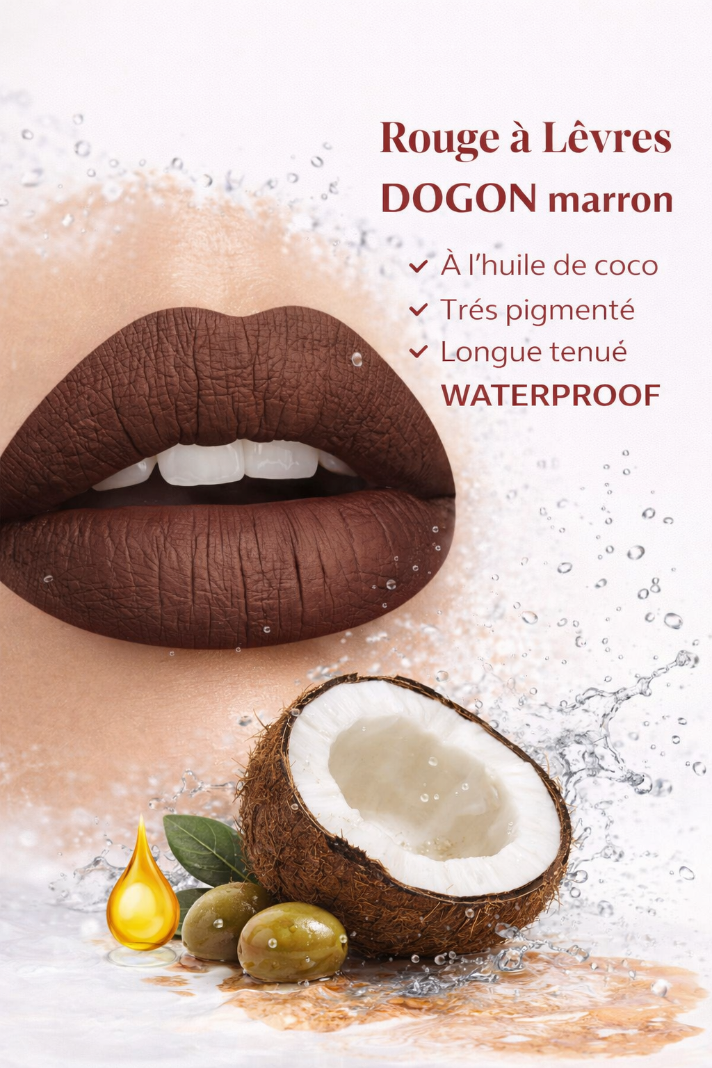 rouge à lèvres Blackshine couleur intense
