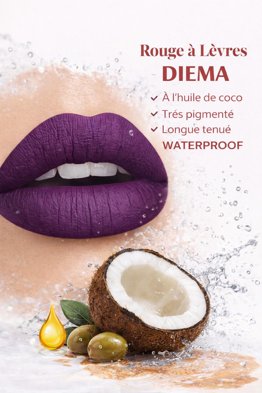 rouge à lèvres Blackshine couleur intense