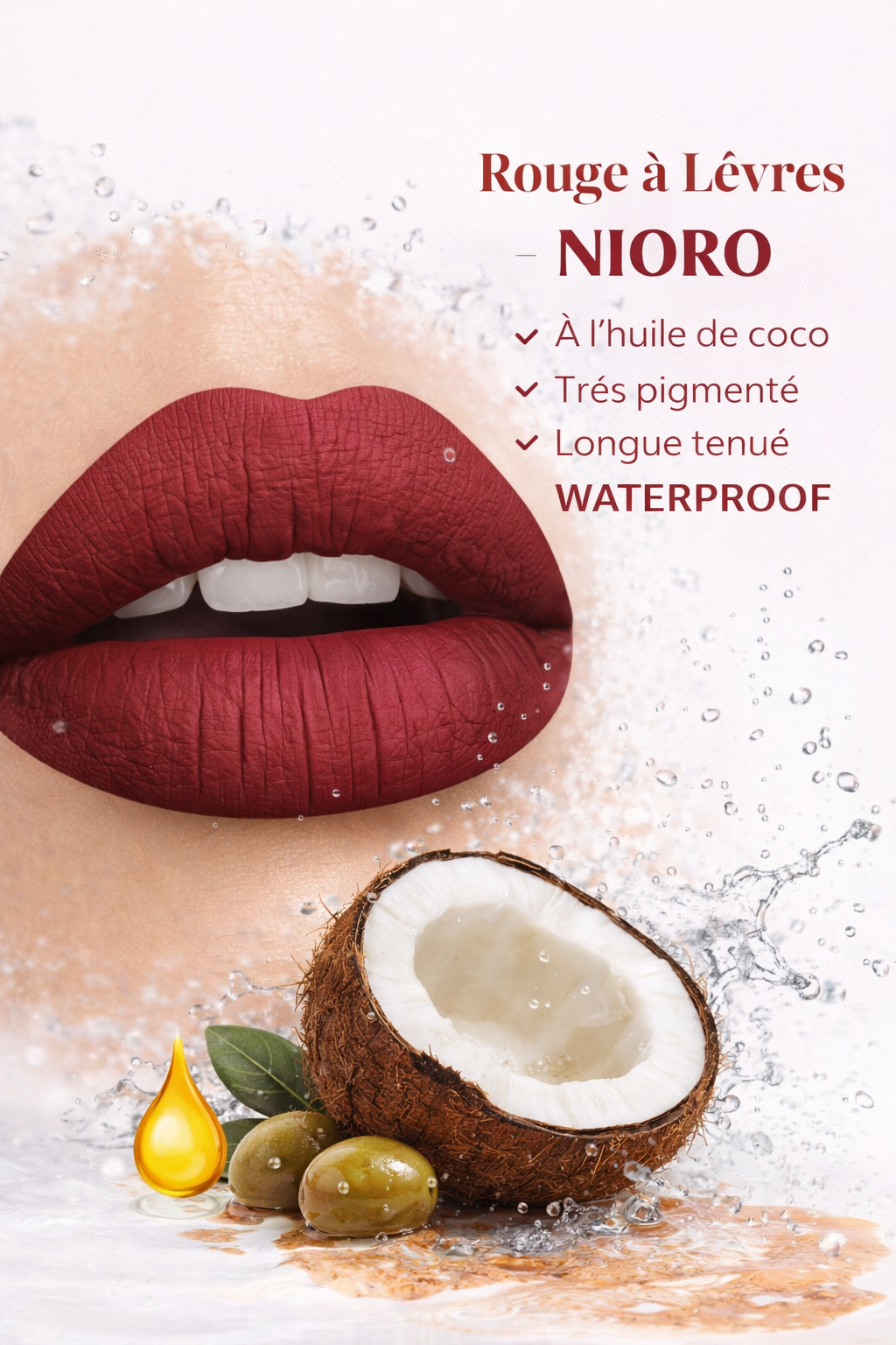 rouge à lèvres Blackshine couleur intense