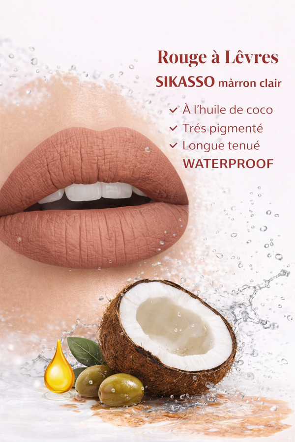 rouge à lèvres waterproof Blackshine longue tenue
