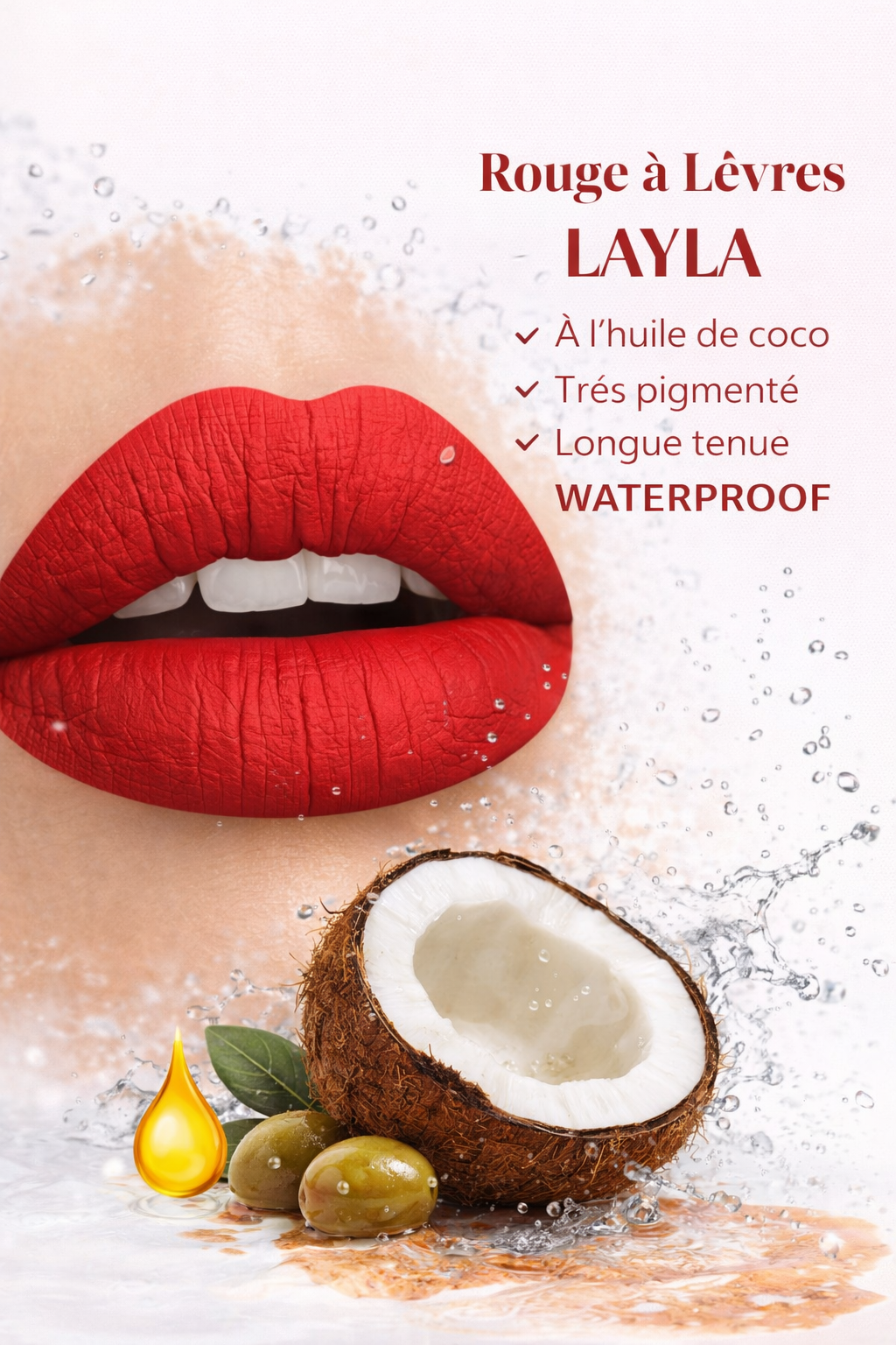 rouge à lèvres Blackshine couleur intense