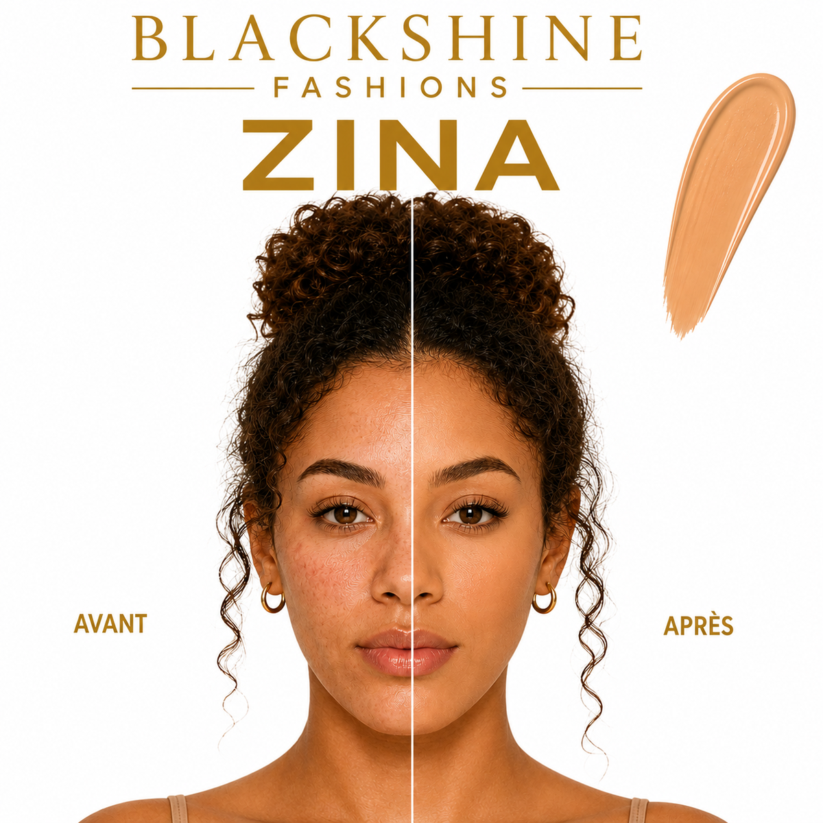 Blackshine Fond de Teint Waterproof – Longue Tenue, Teint Parfait